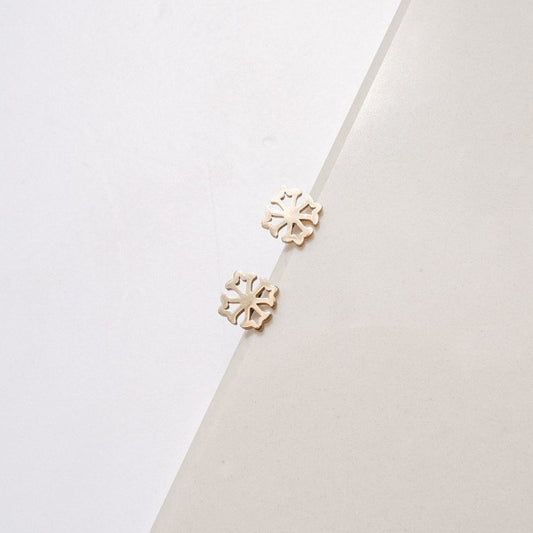 Dara Gold Stud Earrings by Andrea