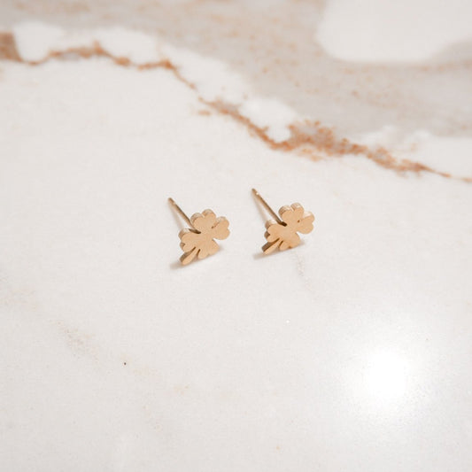 Demi Gold Stud Earrings by Andrea
