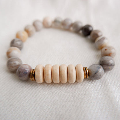 Botswana Agate Stone Bracelet by Andrea