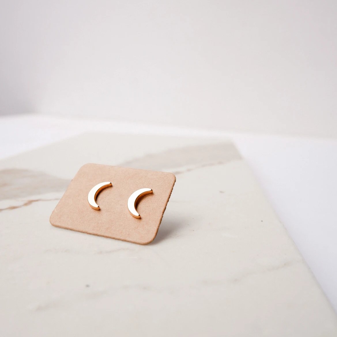 Denise Gold Stud Earrings by Andrea