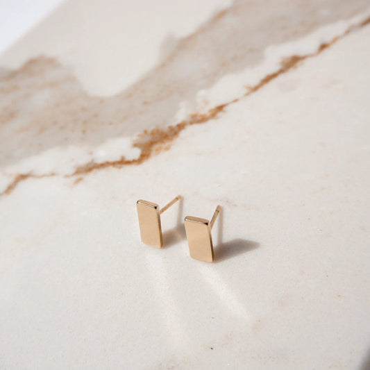 Allegra Gold Stud Earrings by Andrea