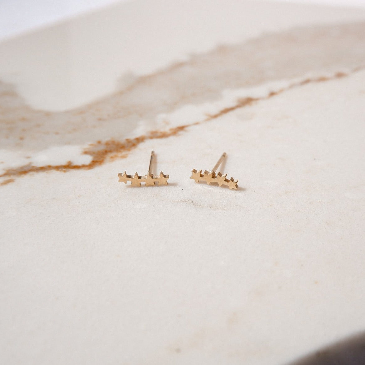 Aurelia Gold Stud Earrings by Andrea