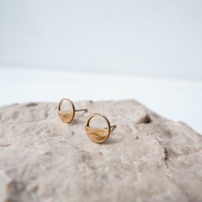 Gail Gold Stud Earrings by Andrea