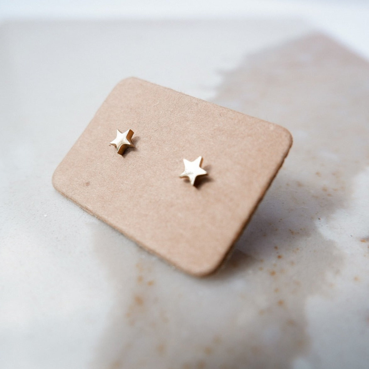 Cleo Gold Stud Earrings by Andrea