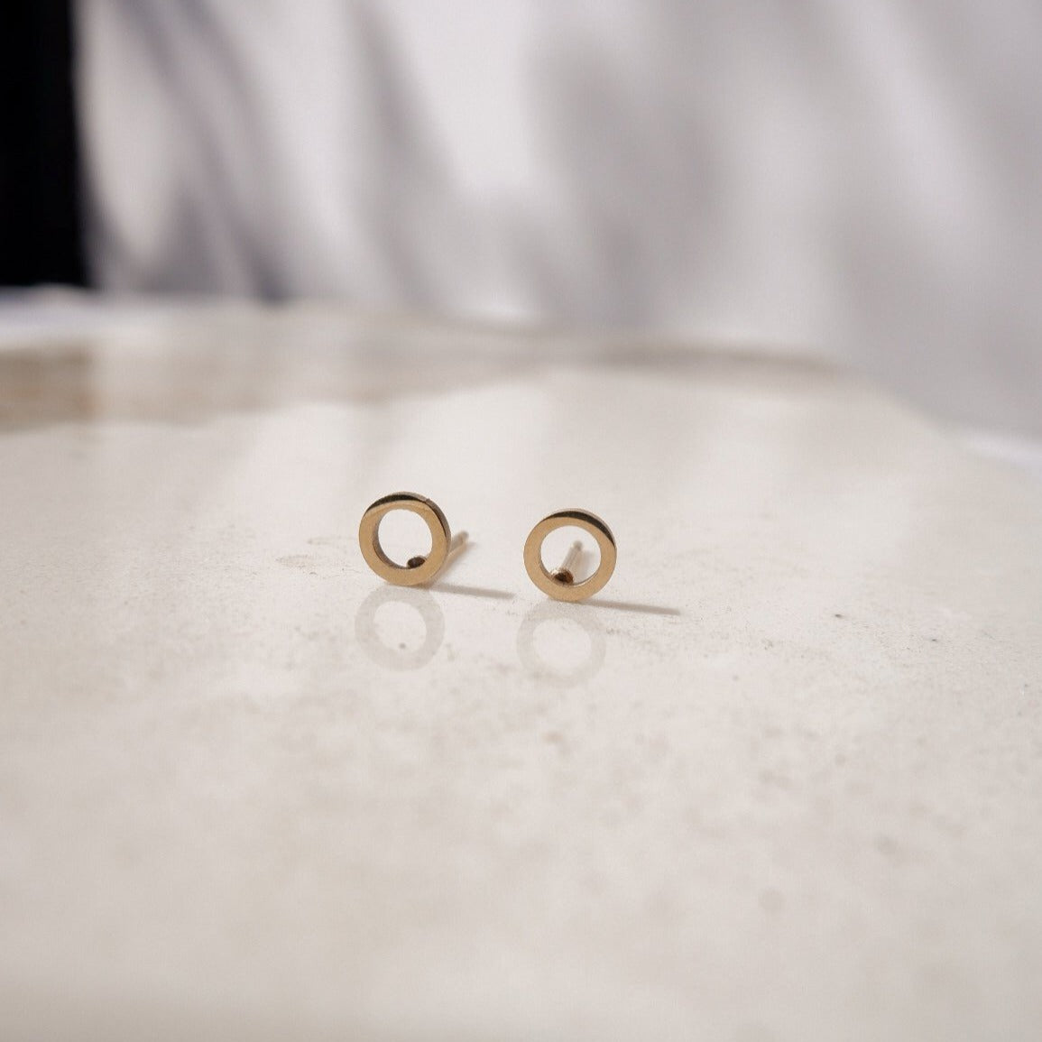 Eleanor Gold Stud Earrings by Andrea