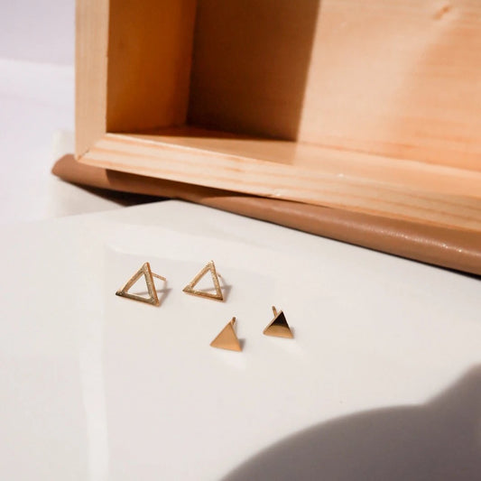 Alison Gold Stud Earrings by Andrea