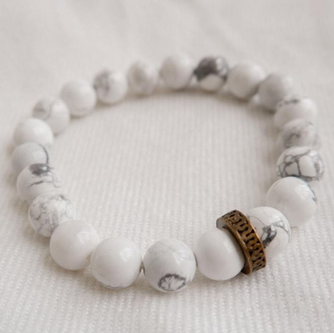 Howlite Stone Bracelet by Andrea