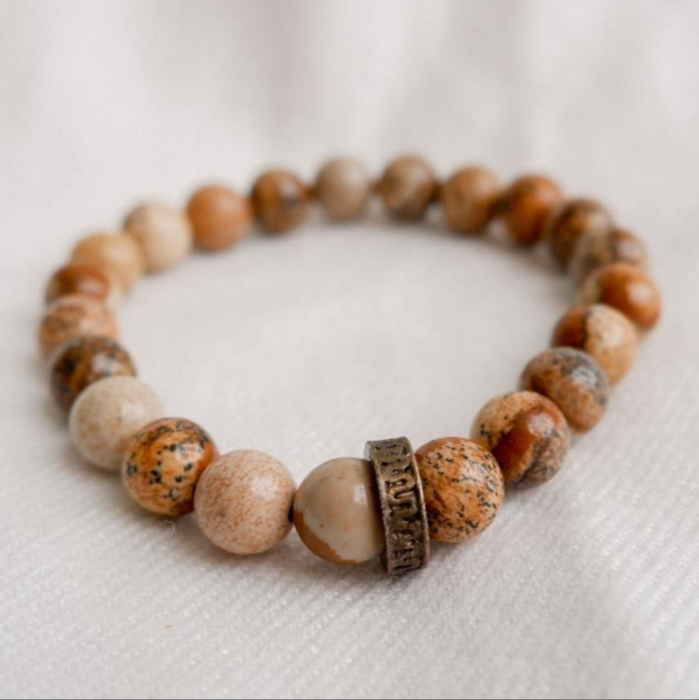 Picture Jasper Stone Bracelet by Andrea