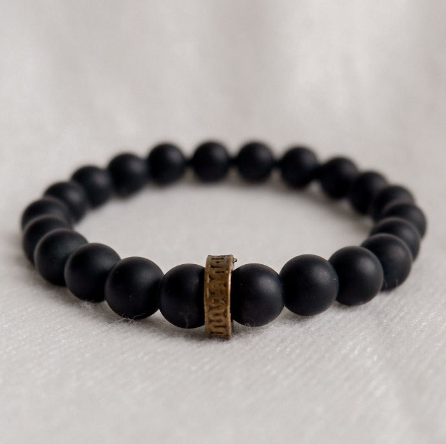 Black Onyx Stone Bracelet by Andrea