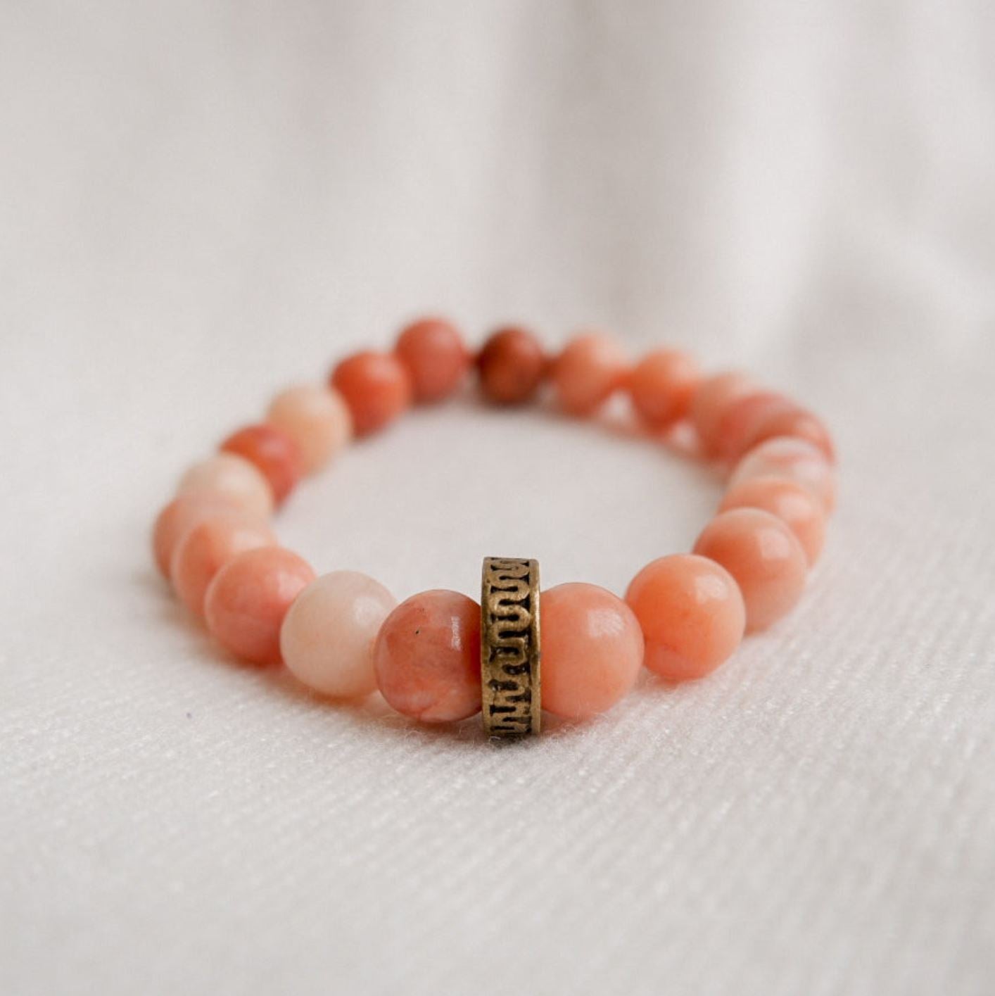 Pink Adventurine Stone Bracelet by Andrea