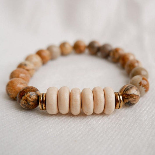 Picture Jasper Stone Bracelet by Andrea