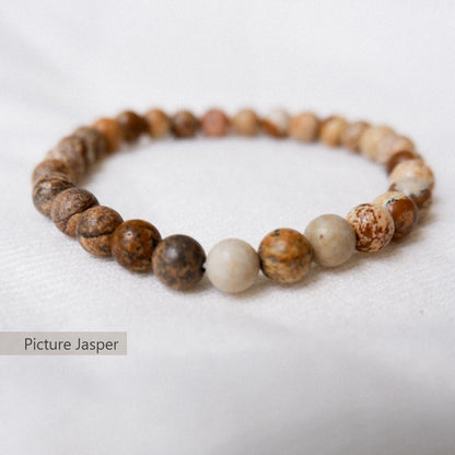 Picture Jasper Stone Bracelet by Andrea