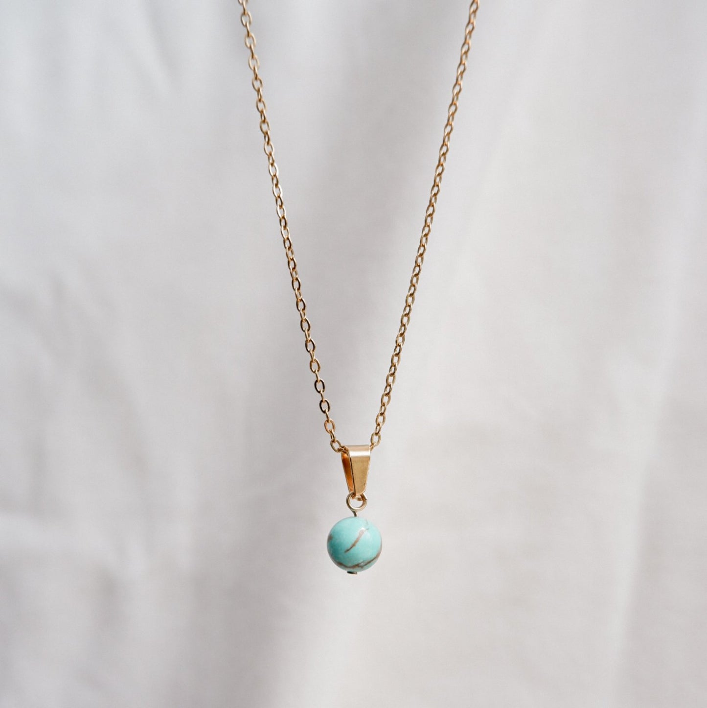 Turquoise Stone Necklace by Andrea