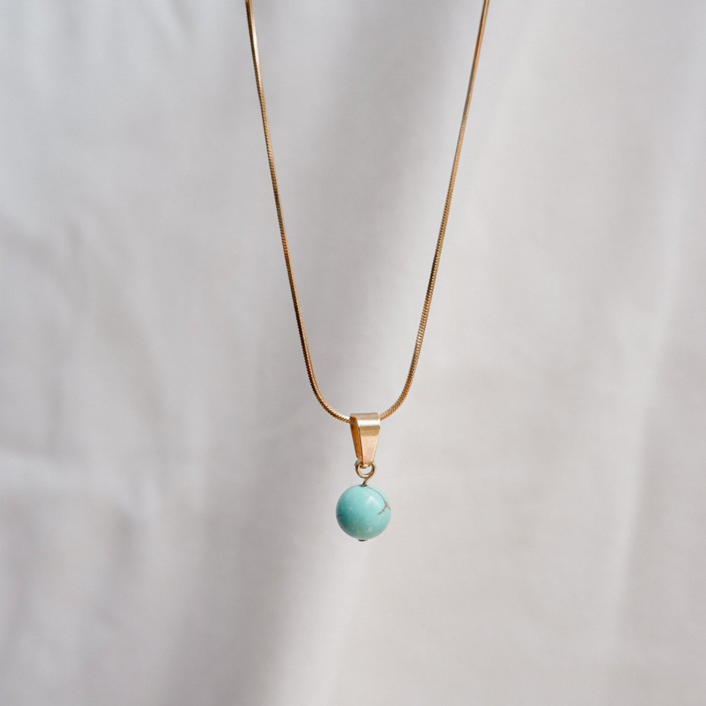 Turquoise Stone Necklace by Andrea