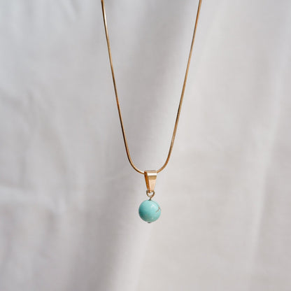 Turquoise Stone Necklace by Andrea