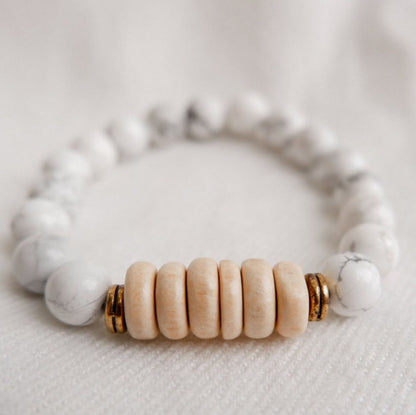 Howlite Stone Bracelet by Andrea